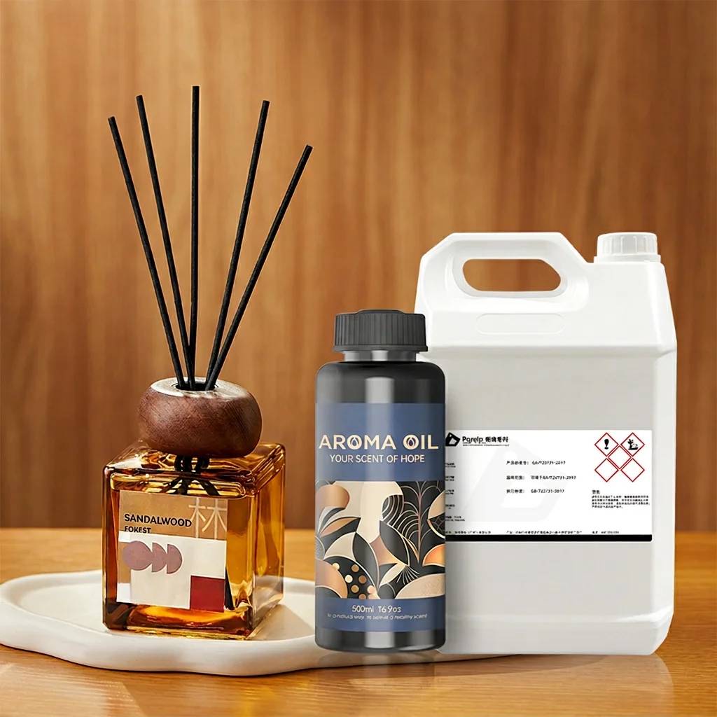 CNUS Sandalwood Oud Reed Diffuser Fragrance Scent Oil Commercial Manufacturer Offering Blend Services