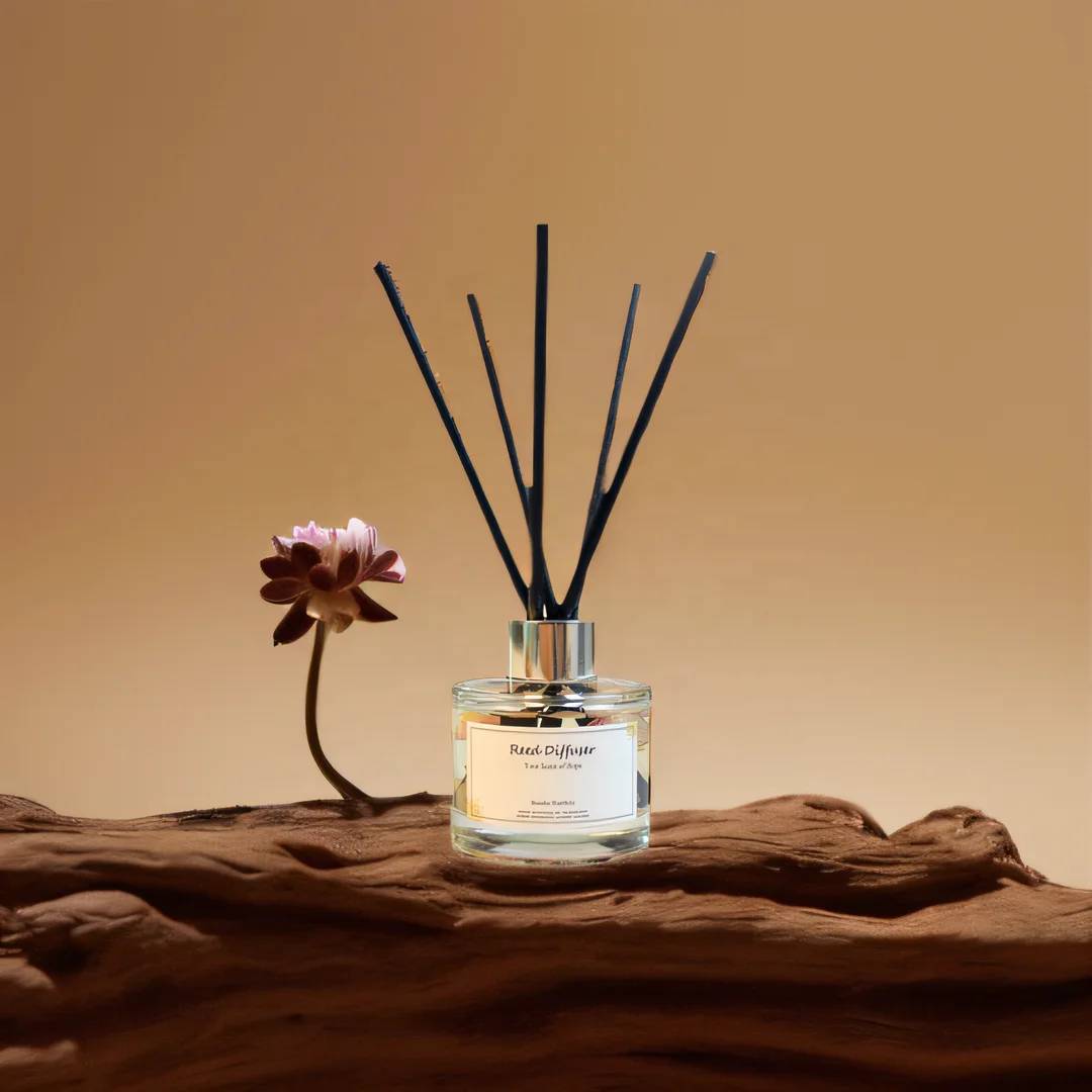 CNUS Organic Natural High Quality Glass Reed Diffuser 100% Pure Waterless Essential Oil Diffuser